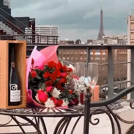 Lägenhet Penthouse - Eiffel Tower View - Porte De Versailles - Parking